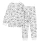 Kid's Doodle Print Pajama Set