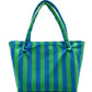 Terry Cloth Beach Tote Bag Large Toweling Handbag for Summer Vacation