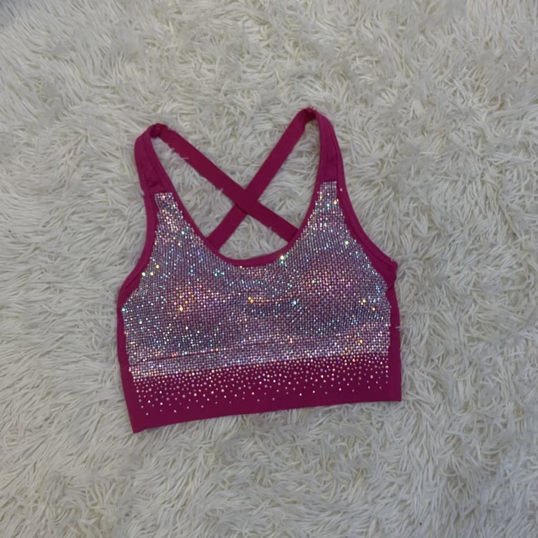 Rhinestone Halter Tank Top