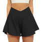 Pocket Faux Two-Piece Shorts