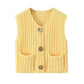 Sleeveless Button Knitted Top