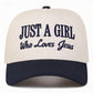 Just A Girl Who Loves Jesus Trucker Hat
