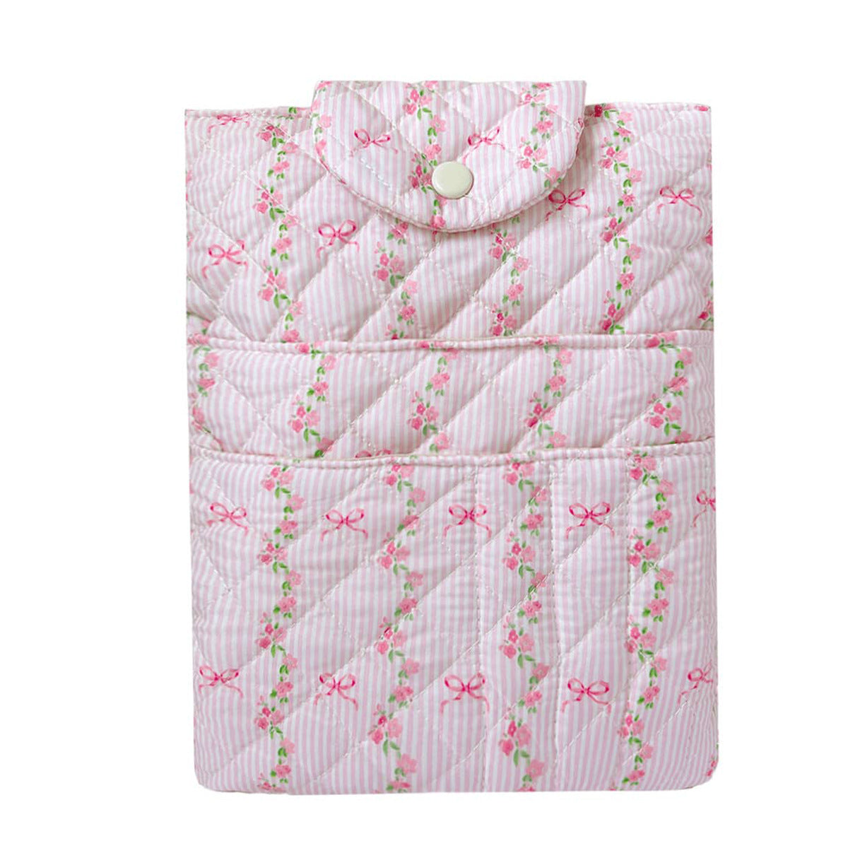 Quilted Bible Cover with Pen Slots & Phone Pocket