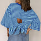 Striped Back Bow Tie T-Shirt