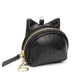 Mini Leather Cat-Ear Coin Purse Keychain