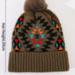 Ladies  Print Thermal Knit Hat