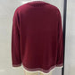 Merry Festive Knit Sweater  Casual Holiday Crewneck Pullover Top