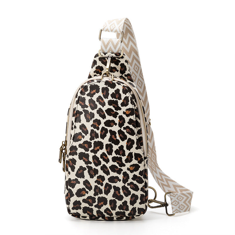 Leopard Print Chest Bag Sling Bag