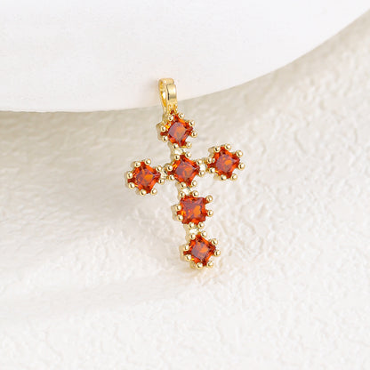 Zircon Cross Necklace