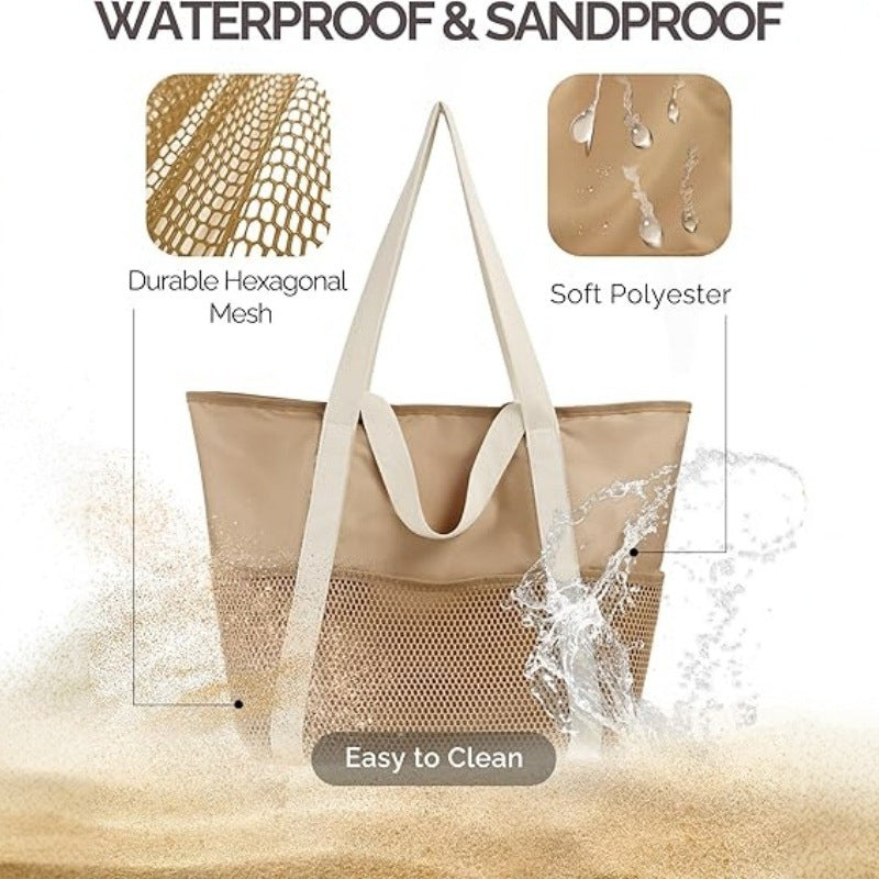 Waterproof Zippered Beach Bag