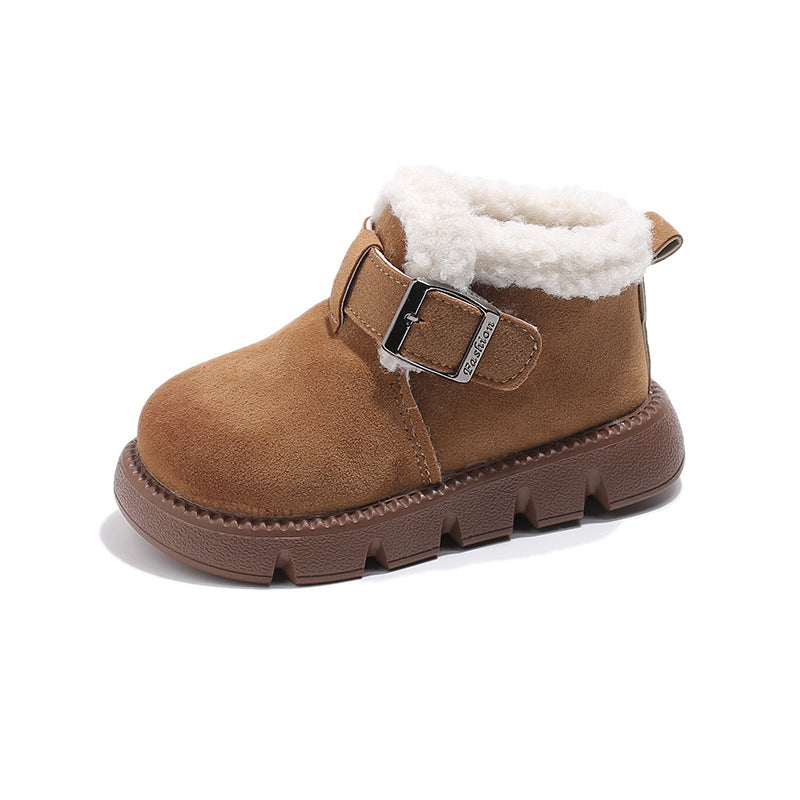New Style Fleece-Lined Extra-Thick Warm Low-Top Cotton Shoes