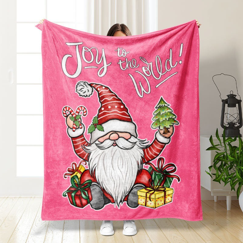 Thickened double-sided printed blanket nap blanket