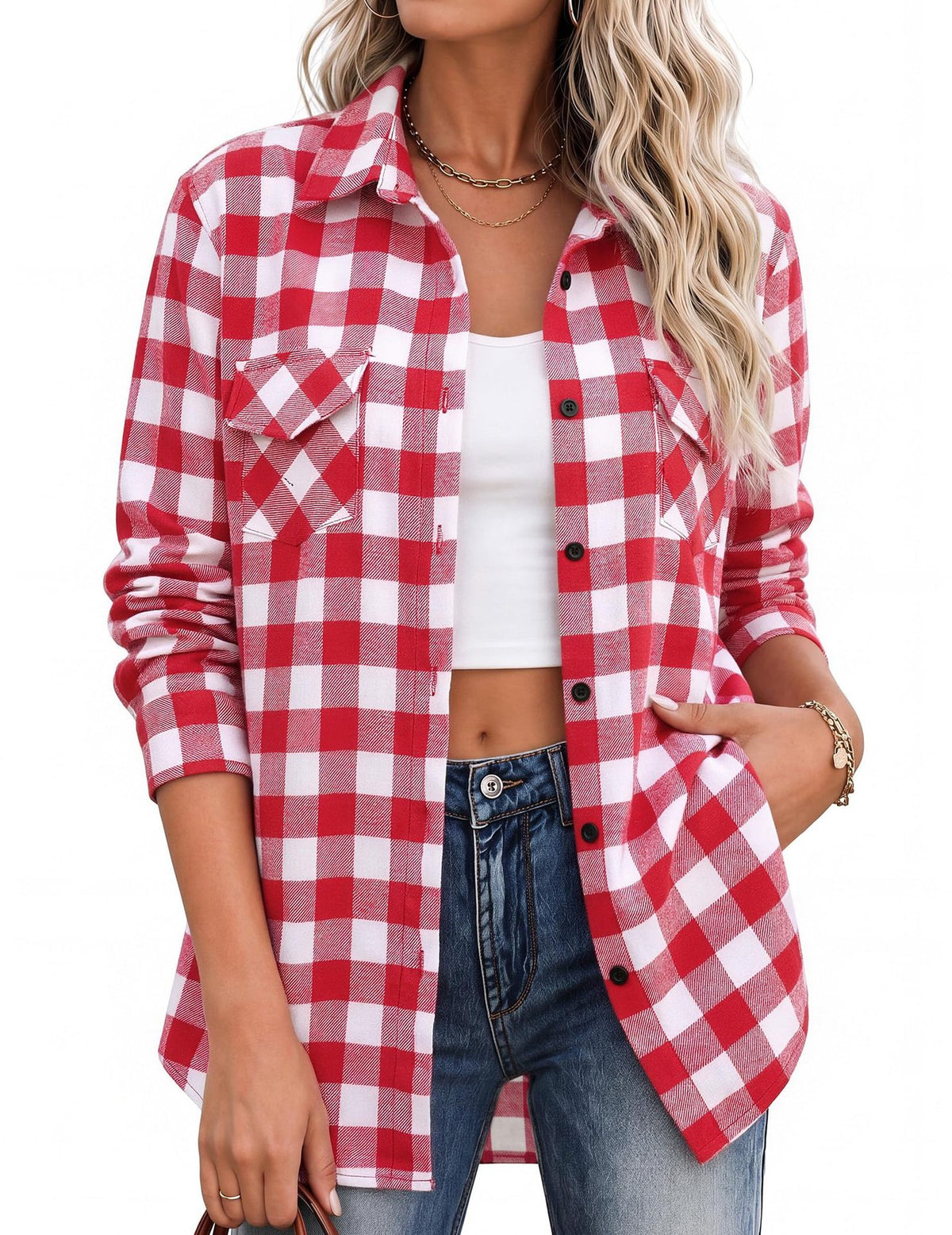 Long Sleeve Plaid Shirt