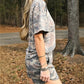 Multicolour Camouflage Loose Tee Drawstring Shorts 2pcs Outfit