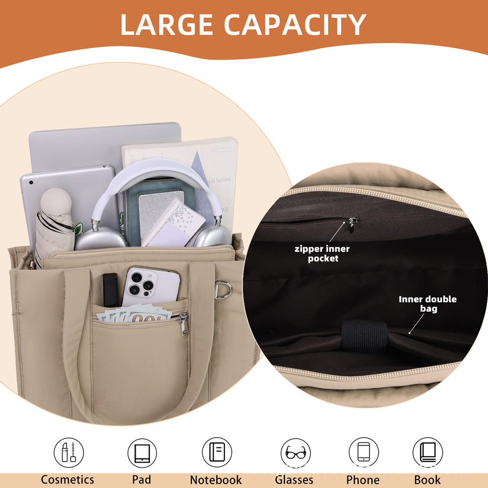On the Go Satchel Tote Bag - Large Capacity