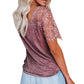 V-neck Lace Sleeve Top