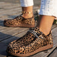 Large size women's flat elastic slip-on shoes