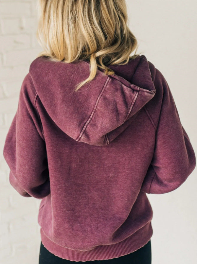 Half-zip Hooded Sweatshirt