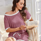 Cozy Ribbed Contrast Lounge Set