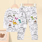 Kids Doodle Print Pajama Set