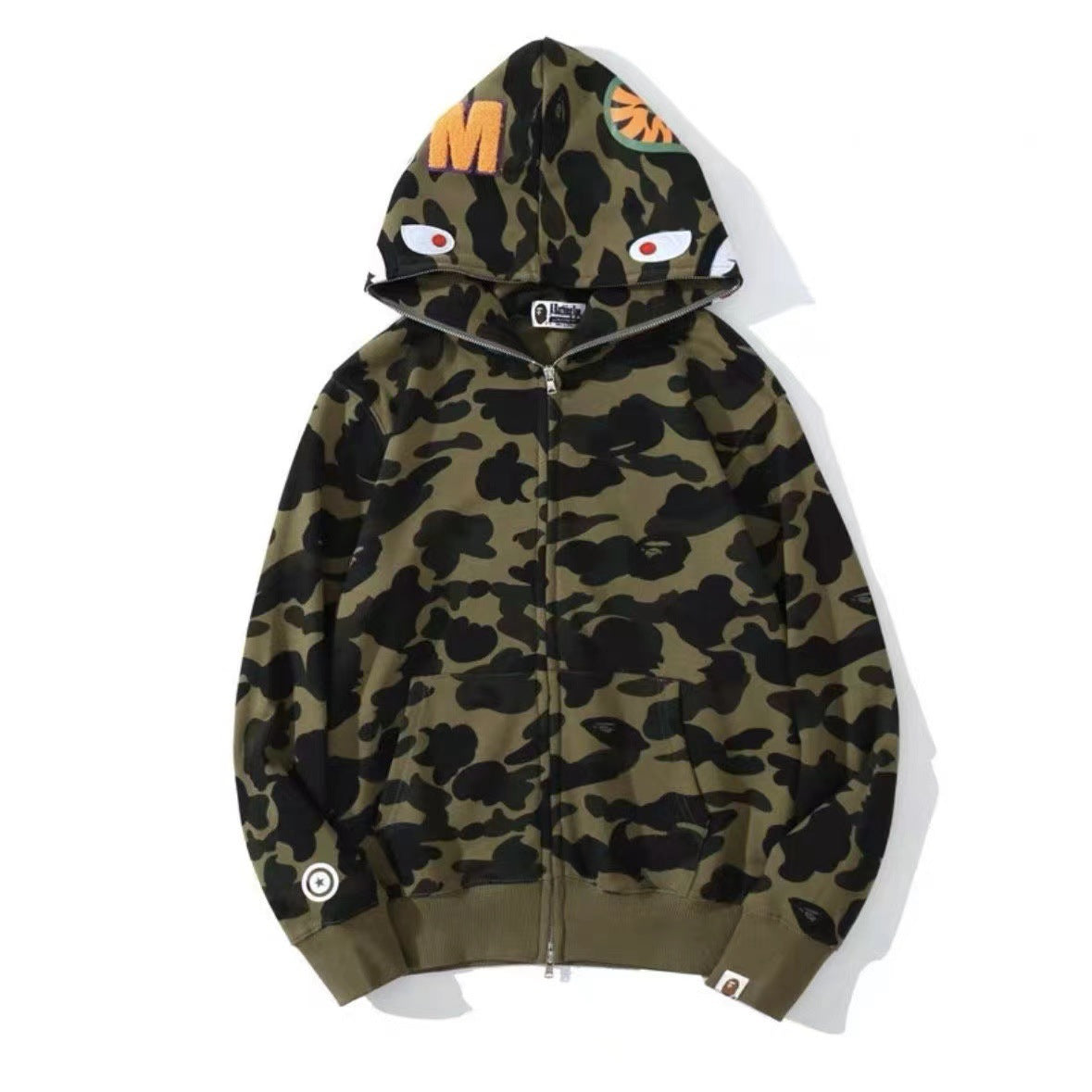 Fleece Hoodie Multi-color Ape Head Coat