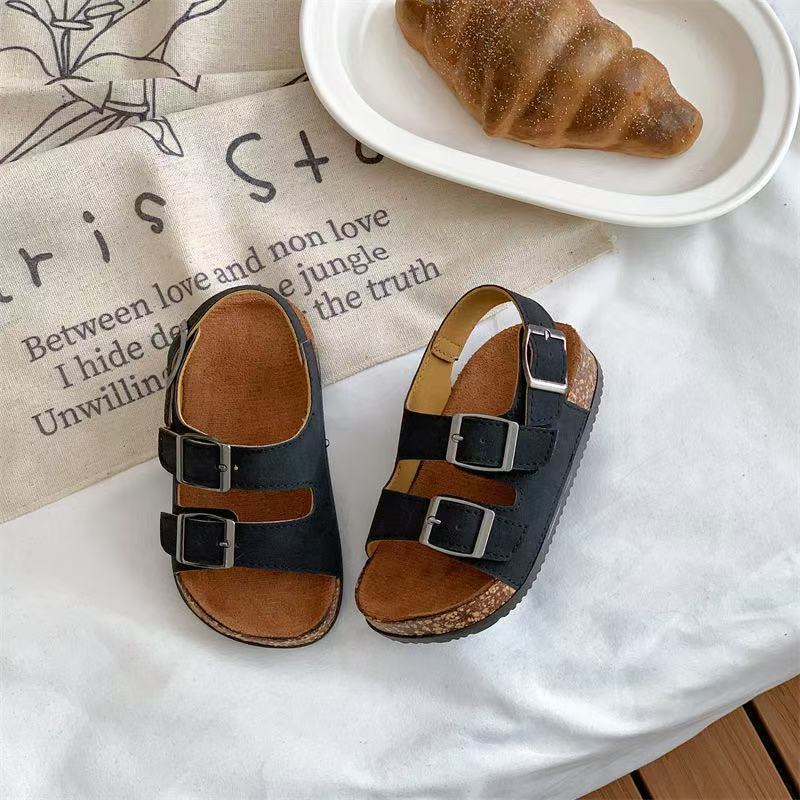 Double Buckle Kids Sandals