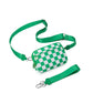 Nylon Double Compartment Crossbody and Wristlet