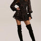 High Waisted Long Sleeved Dress