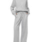 Sweatshirt Wide-leg Sweatpants Casual Set