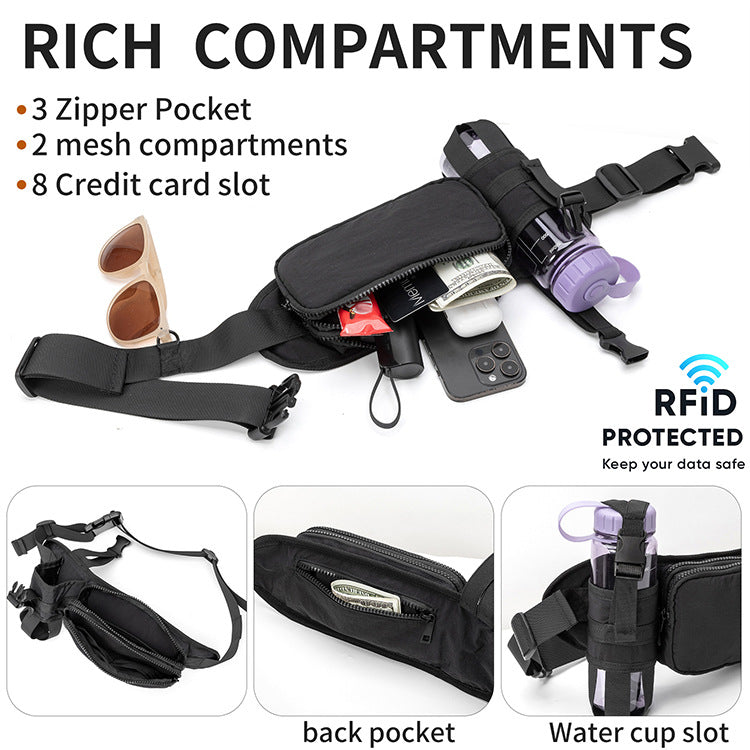 Waist Bag with Bottle Holder