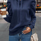 Ruched Puff Long Sleeve Hoodie