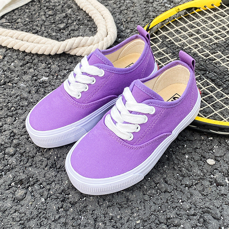 Kid's Canvas Lace-up Shoes