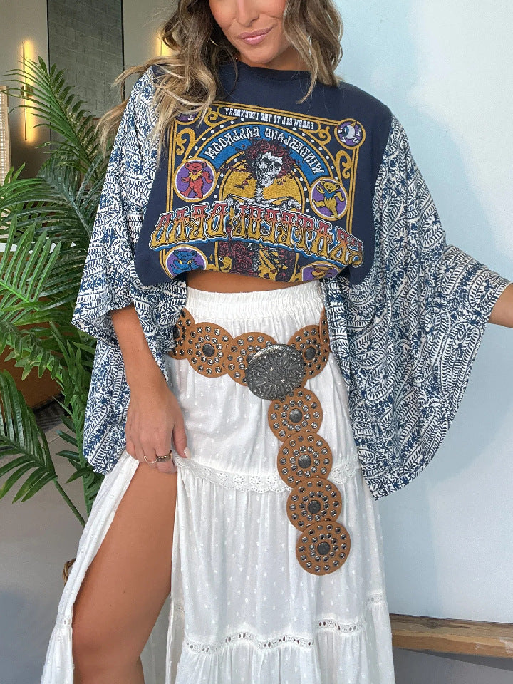 Loose Casual Bat-sleeve Top