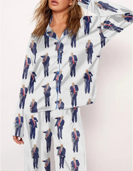 Printed Parent-child Pajamas