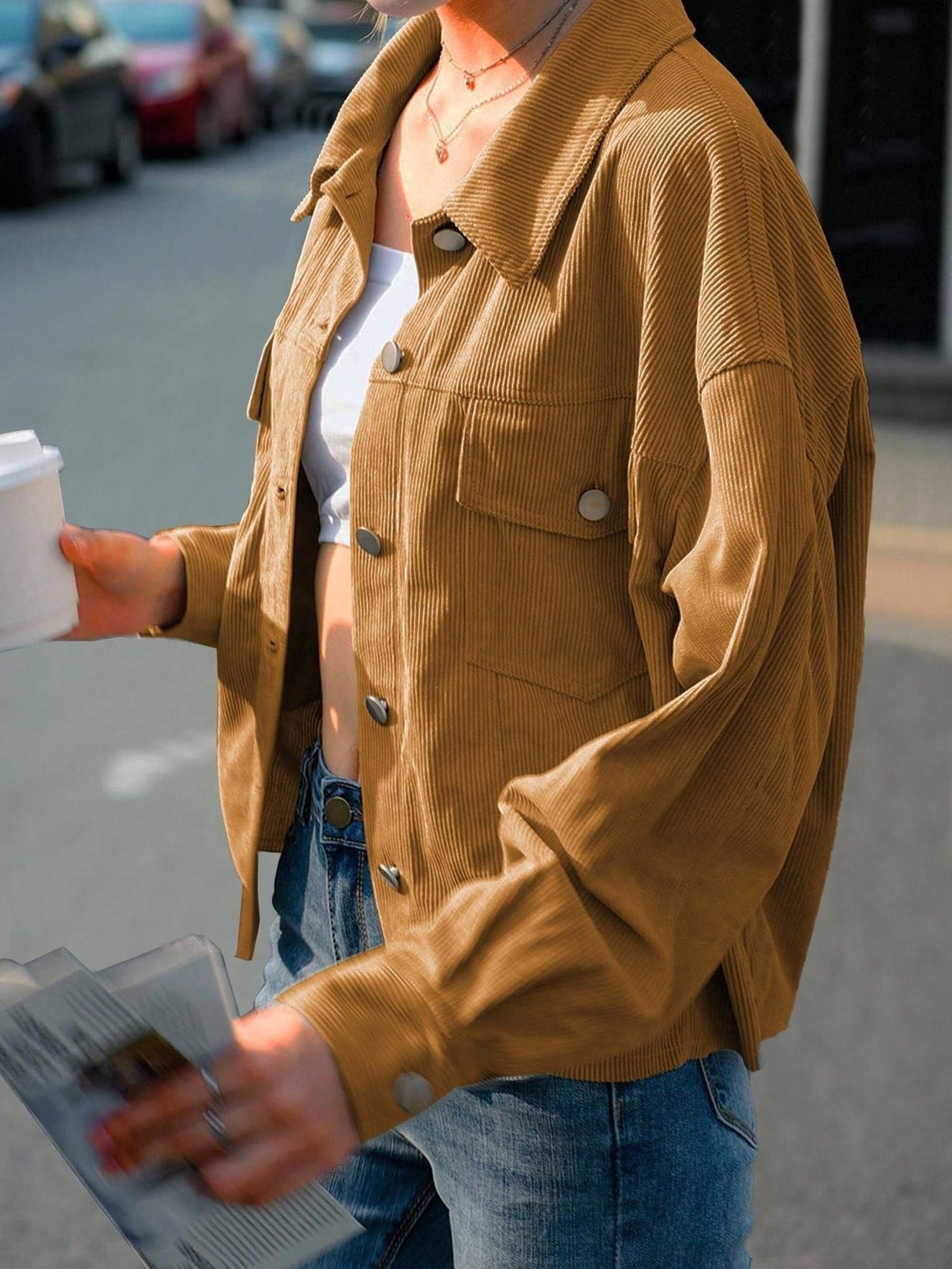 The Hollis Corduroy Shacket