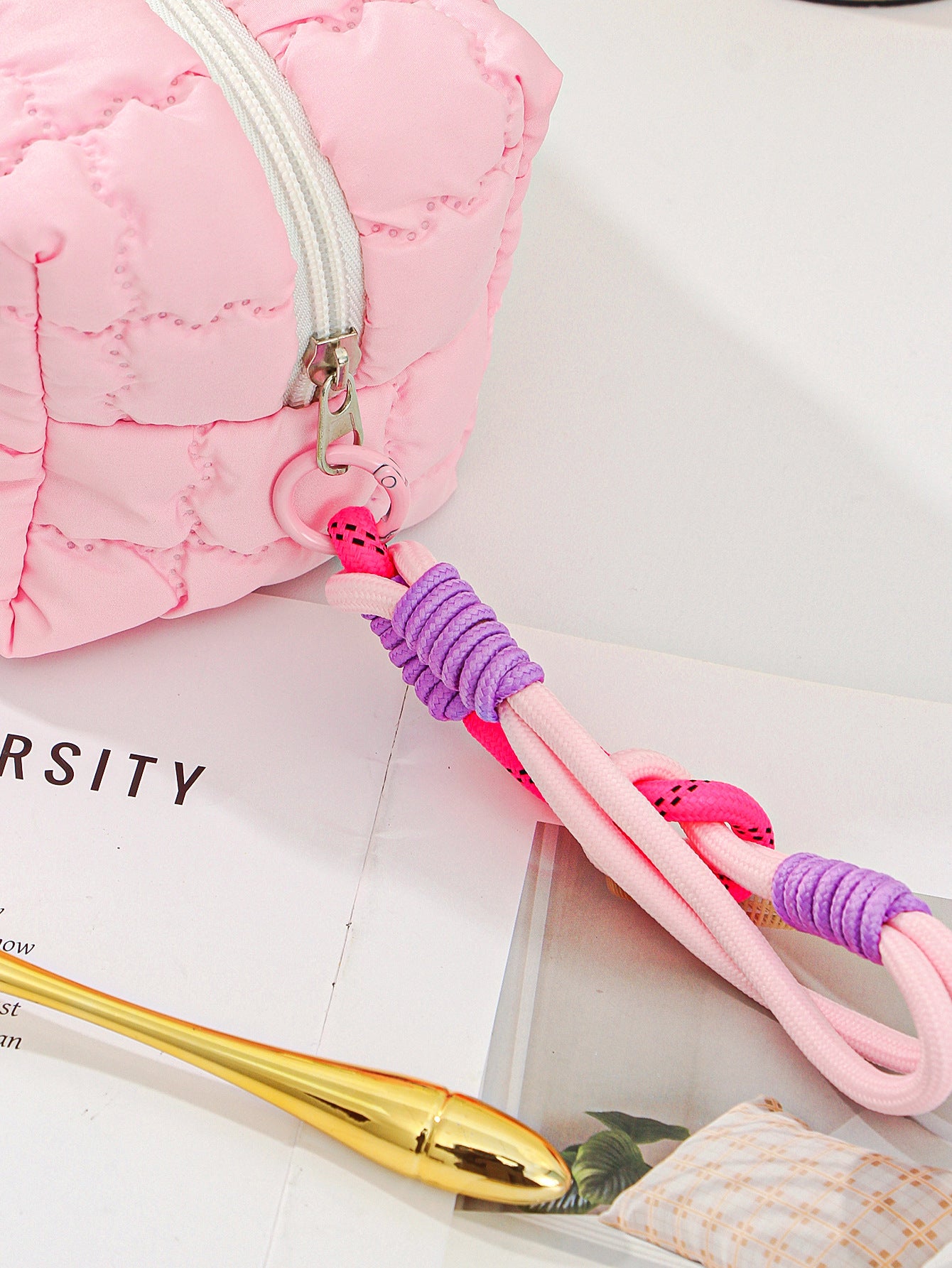 Mini Macaron Colored Cosmetics Organizer Bag