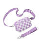 Nylon Double Compartment Crossbody and Wristlet