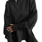 Side-slit Panelled Crew-neck Sweatshirt