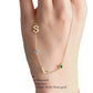 Customized December Birthstone Clavicle Necklace