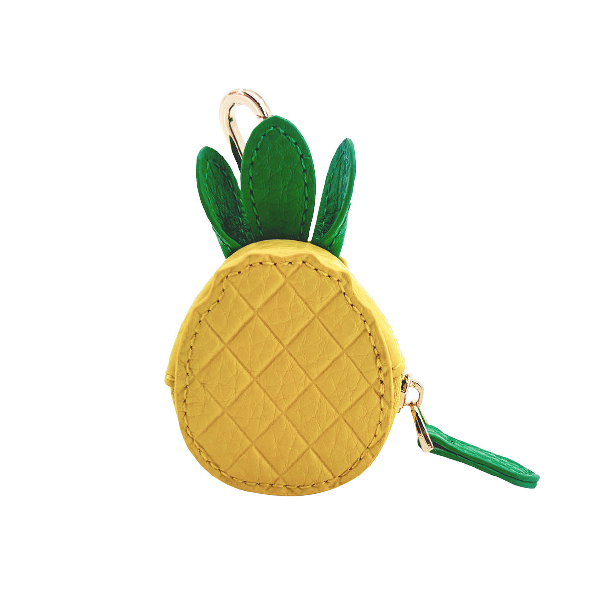 Fruit-Shaped Mini Coin Purse Keychain - Portable PU Leather Wallet & Bag Charm