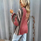 Round Neck Hooded Loose Sweatshirt