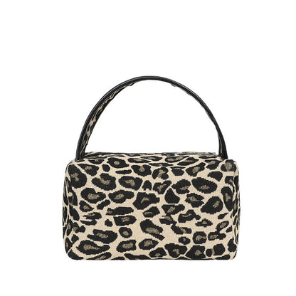 Leopard and Zebra StripesPrint Cosmetic Bag-with Handle