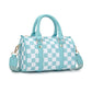 Checkered Boston Bag