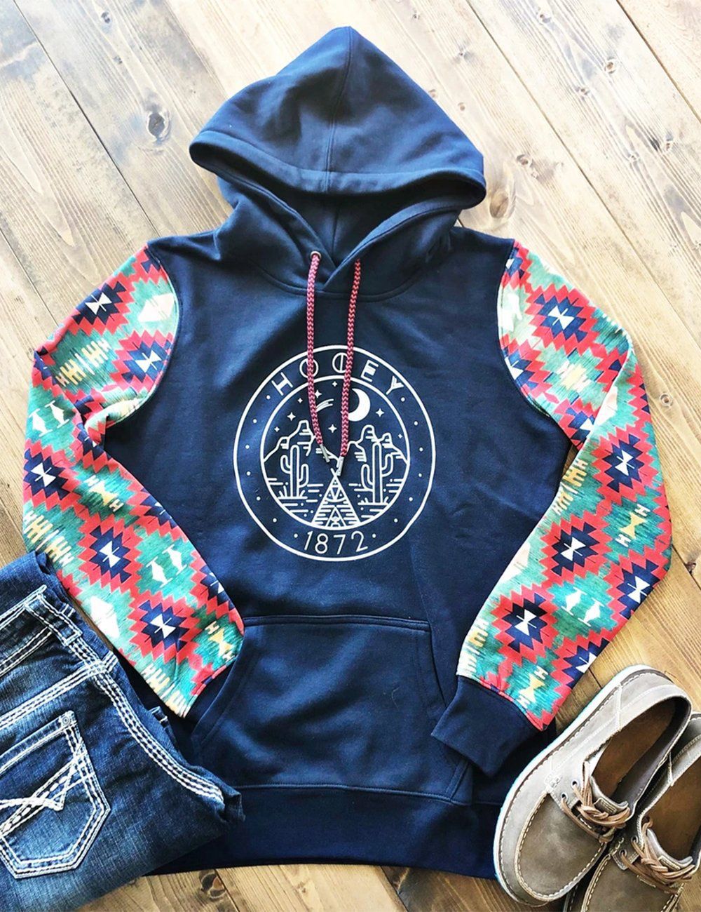 Printed Hooded Sweatshirt