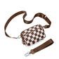 Nylon Double Compartment Crossbody and Wristlet