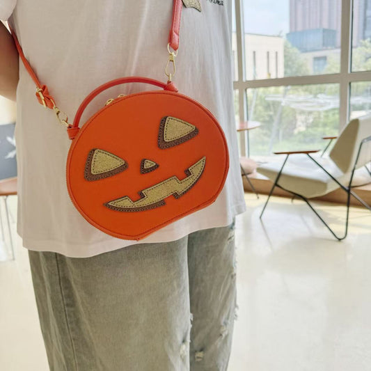 Cute one-shoulder crossbody pumpkin bag