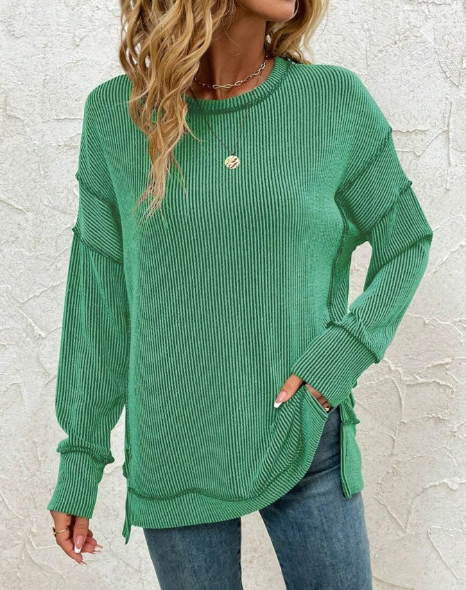 Slit Loose Sweatshirt