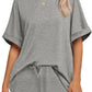 Laid-back Short Sleeve Boxy T-shirt & Short Casual Set