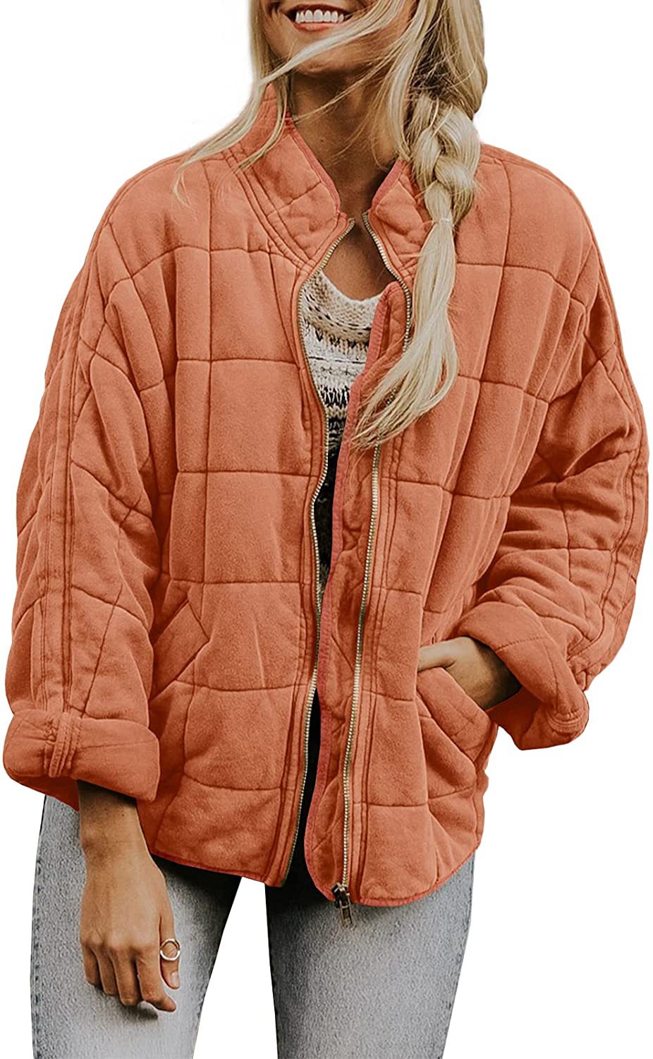 Zipper Quilted Jacket