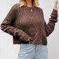 Large Size Loose Chunky Knit Pullover Sweater